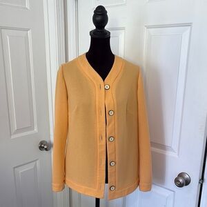 Vintage Women's Pastel Cardigan in Pastel Orange